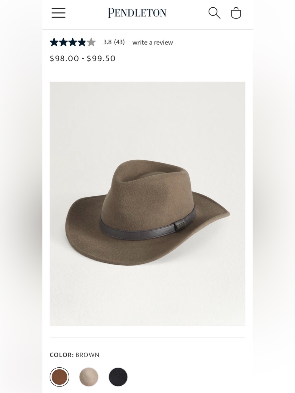 Pendleton Outback Hat—LIKE NEW - Picture 14 of 16